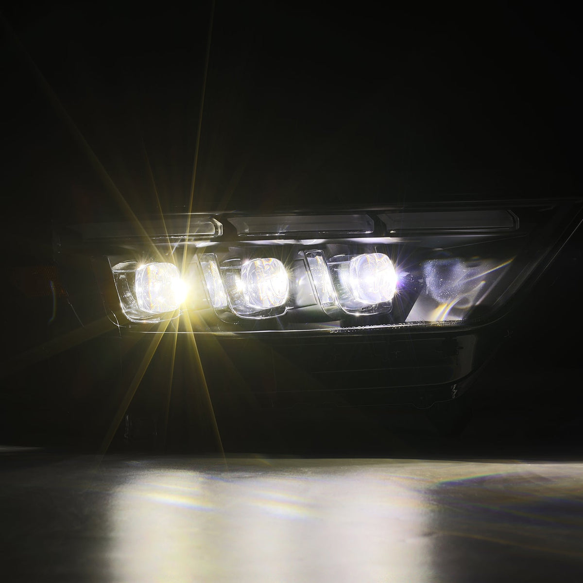 AlphaRex 880262 15-17 Ford Mustang NOVA LED Projector Headlights Black with Activation Light/Sequential Signal/Switch DRL