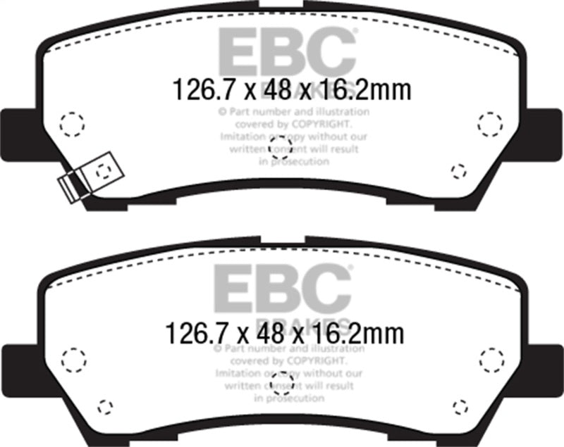 EBC 2015+ Ford Mustang 5.0L (w/Performance Package) Bluestuff Rear Brake Pads DP53043NDX