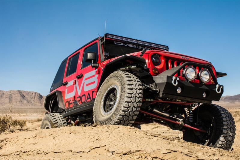 DV8 Offroad 07-18 Jeep Wrangler JK Front & Rear Flat Tube Fenders - #FENDB-02