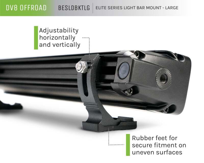 DV8 Offroad Elite Series Light Bar Mount - Large - #BESLDBKTLG