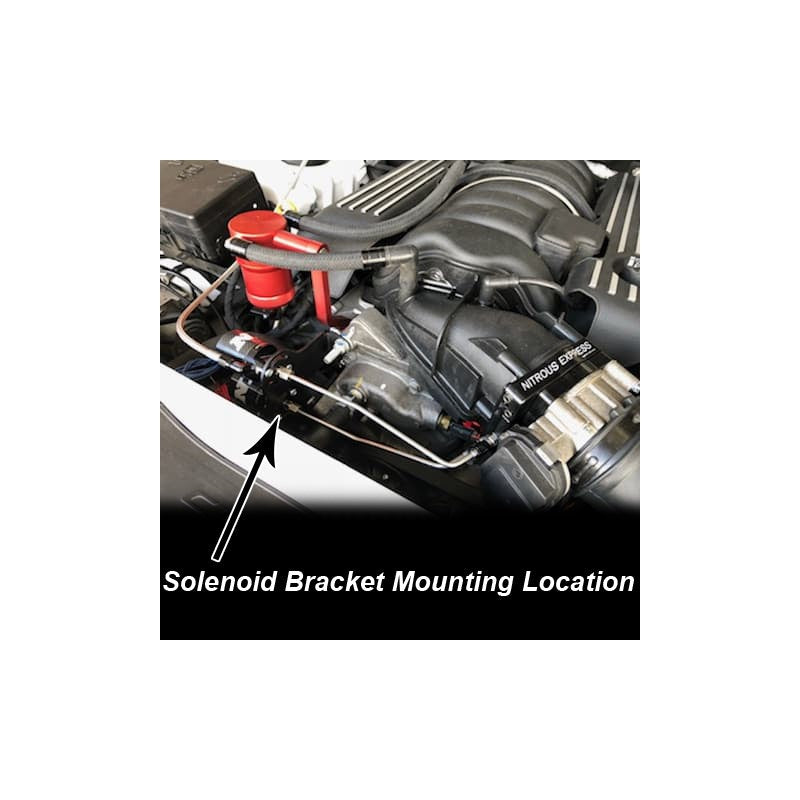 Nitrous Express Custom Solenoid Mounting Bracket for Dodge 6.4L Hemi Cars 15765