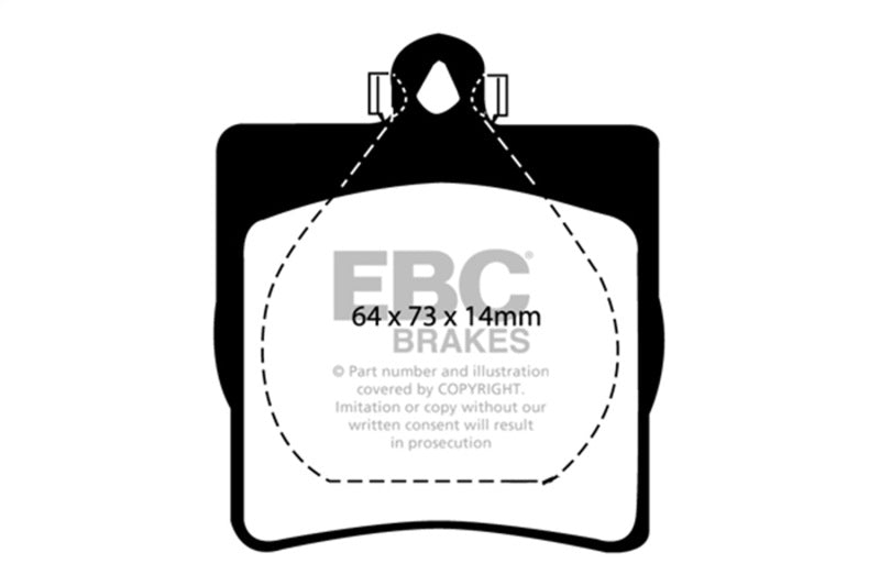 EBC 03-08 Chrysler Crossfire 3.2 Redstuff Rear Brake Pads DP31191C