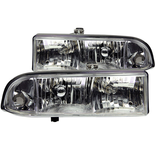 ANZO 1998-2004 Chevrolet Blazer Crystal Headlights