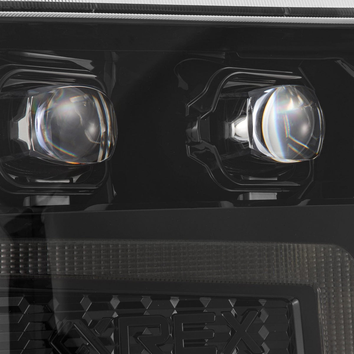 AlphaRex 880236 16-18 Chevrolet 1500 HD NOVA-Series LED Projector Headlghts Alpha BK Atv Light/Sequential Signal & DRL(Req 810023)