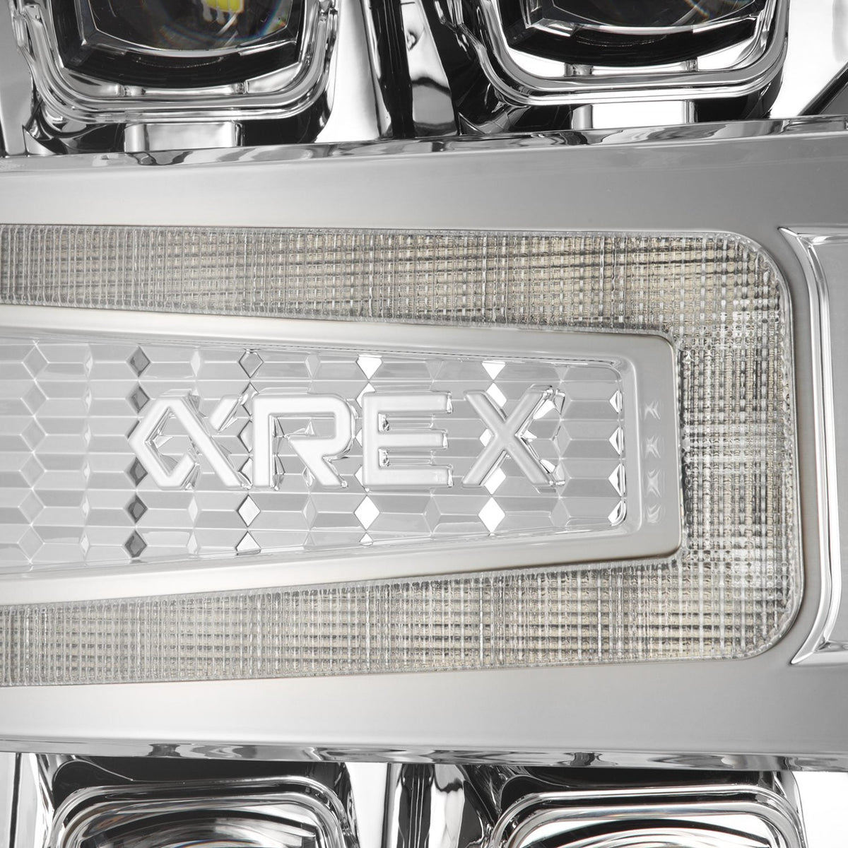 AlphaRex 880238 16-18 Chevrolet 1500 HD NOVA-Series LED Projector Headlights Chrome with Activation Light/Sequential Signal & DRL(Req 810023)