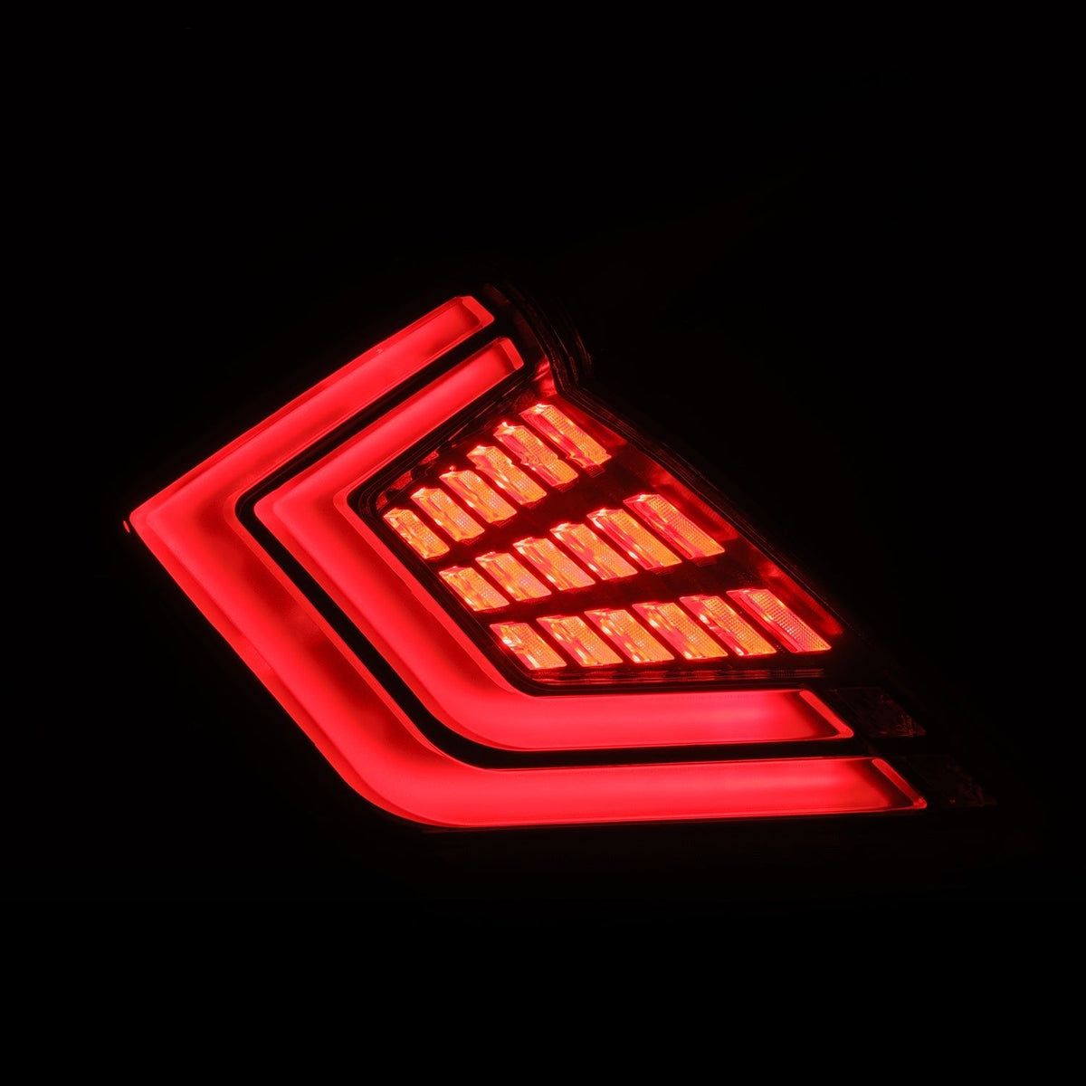 AlphaRex 676010 16-21 Honda Civic Hatchback / Type-R FK8 Nova-Series LED Tail Lights - Black Smoke
