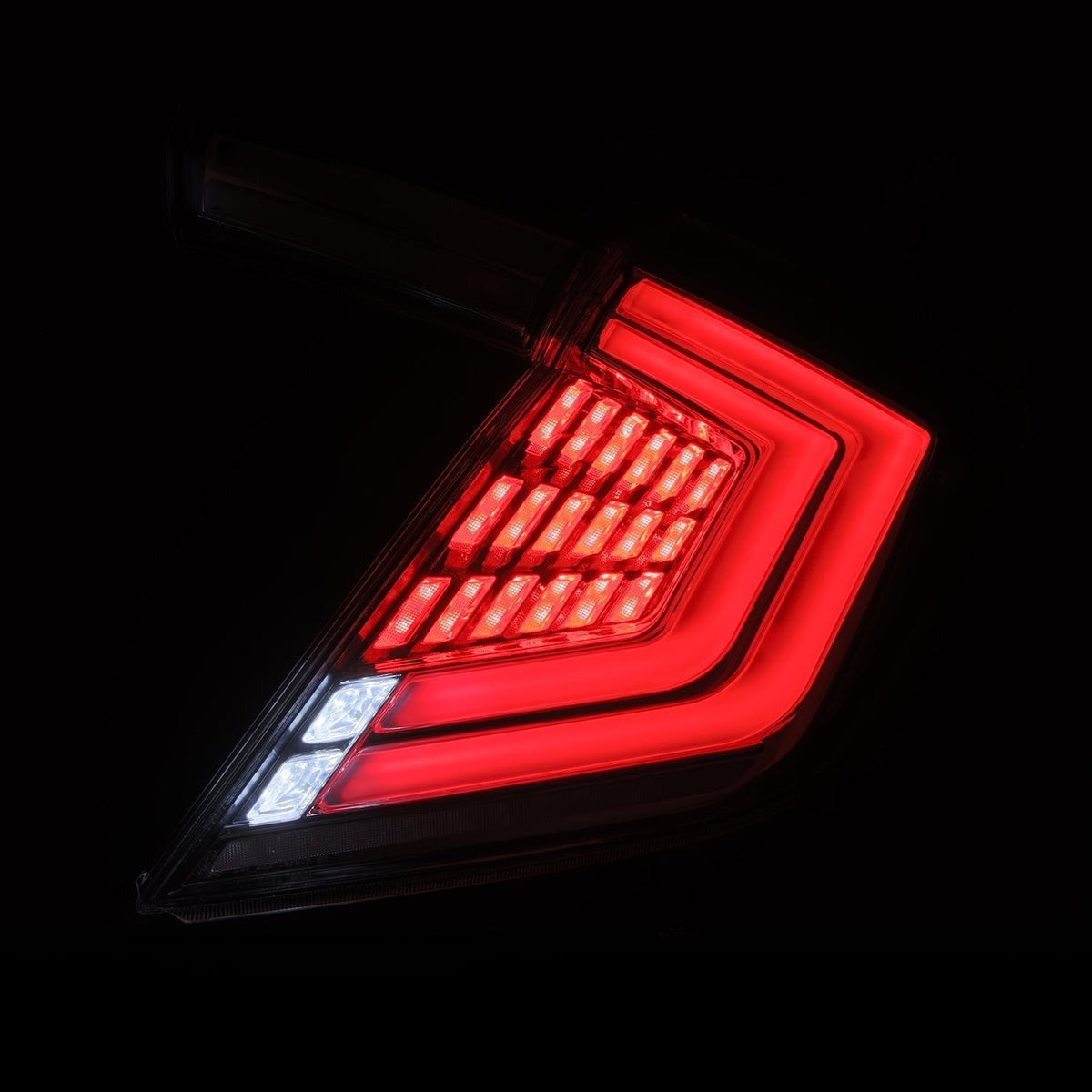 AlphaRex 676030 16-21 Honda Civic Hatchback / Type-R FK8 Nova-Series LED Tail Lights (Pair) - Clear