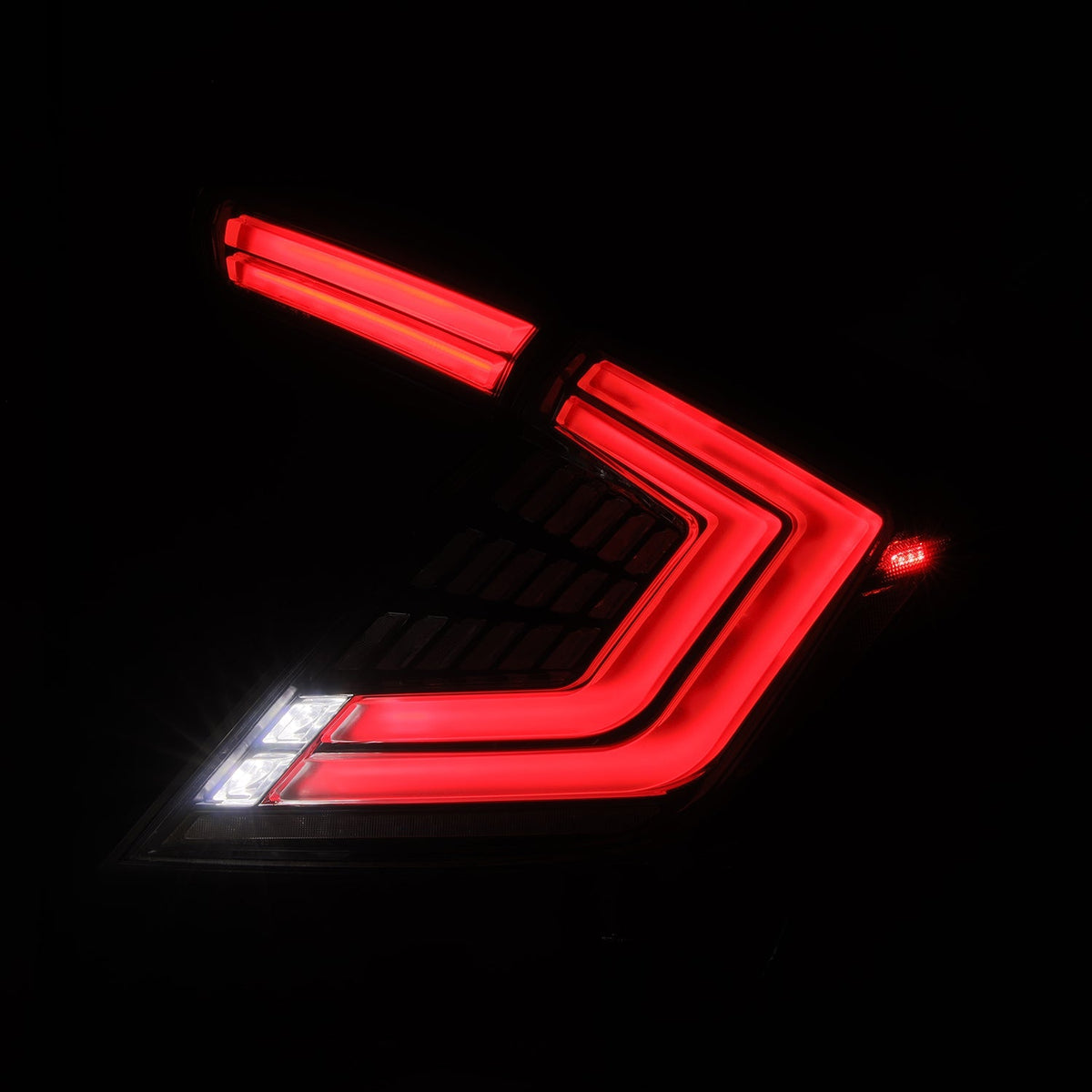 AlphaRex 676040 16-21 Honda Civic Hatchback / Type-R FK8 Nova-Series LED Tail Lights - Clear Smoke