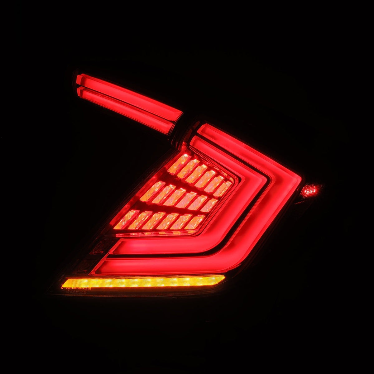 AlphaRex 676040 16-21 Honda Civic Hatchback / Type-R FK8 Nova-Series LED Tail Lights - Clear Smoke