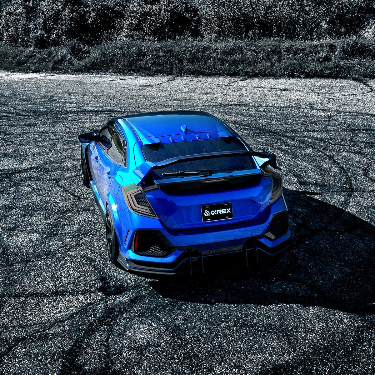 AlphaRex 676040 16-21 Honda Civic Hatchback / Type-R FK8 Nova-Series LED Tail Lights - Clear Smoke