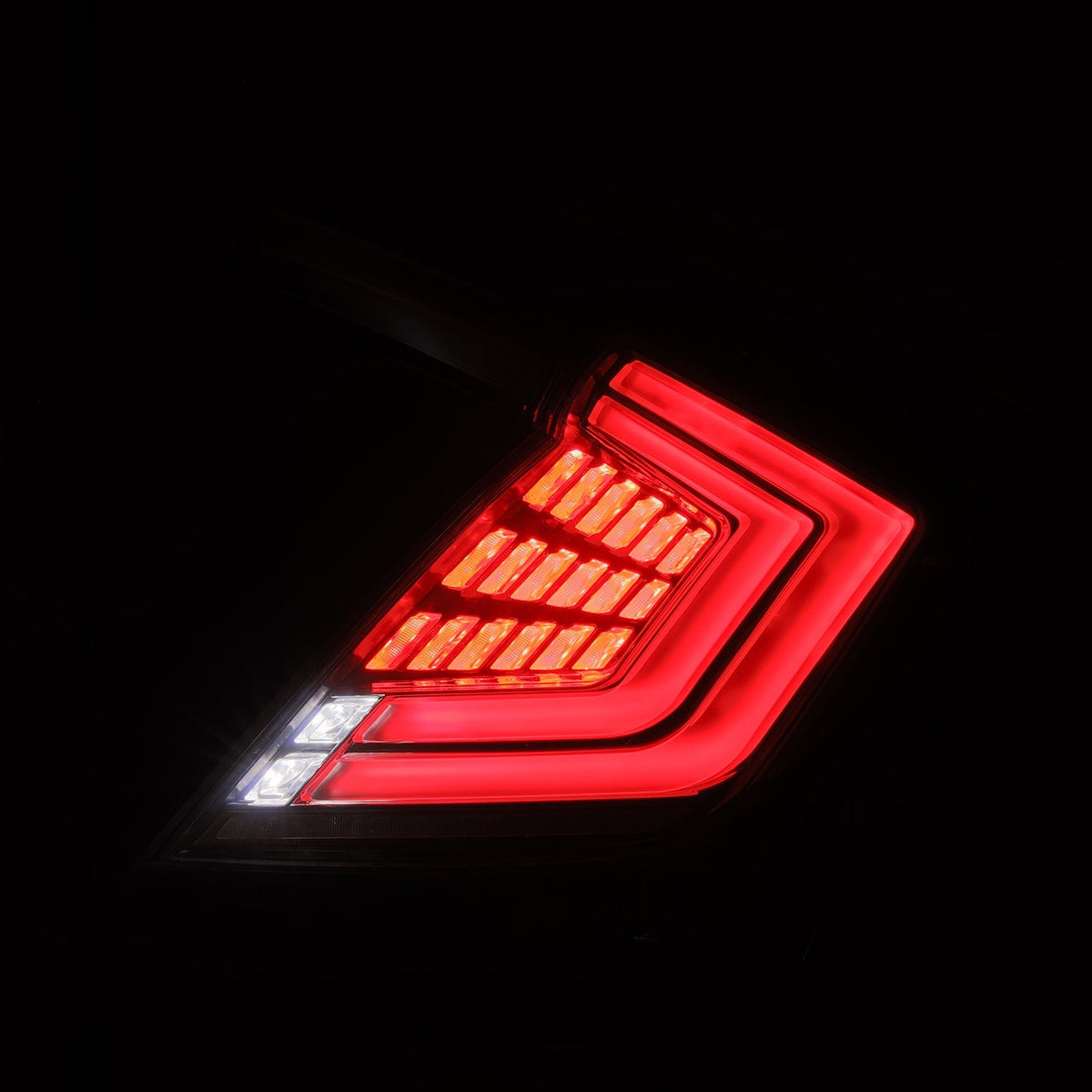AlphaRex 676040 16-21 Honda Civic Hatchback / Type-R FK8 Nova-Series LED Tail Lights - Clear Smoke