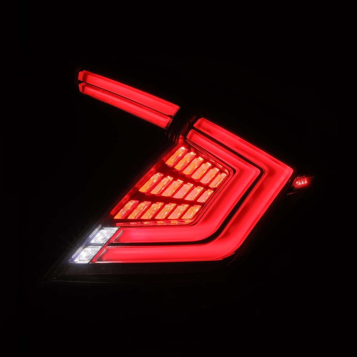 AlphaRex 676040 16-21 Honda Civic Hatchback / Type-R FK8 Nova-Series LED Tail Lights - Clear Smoke