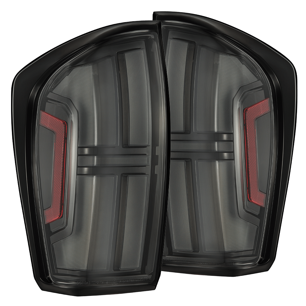 AlphaRex 680082 16-23 Toyota Tacoma/Tundra NOVA-Series Prismatic LED Tail Lights Black