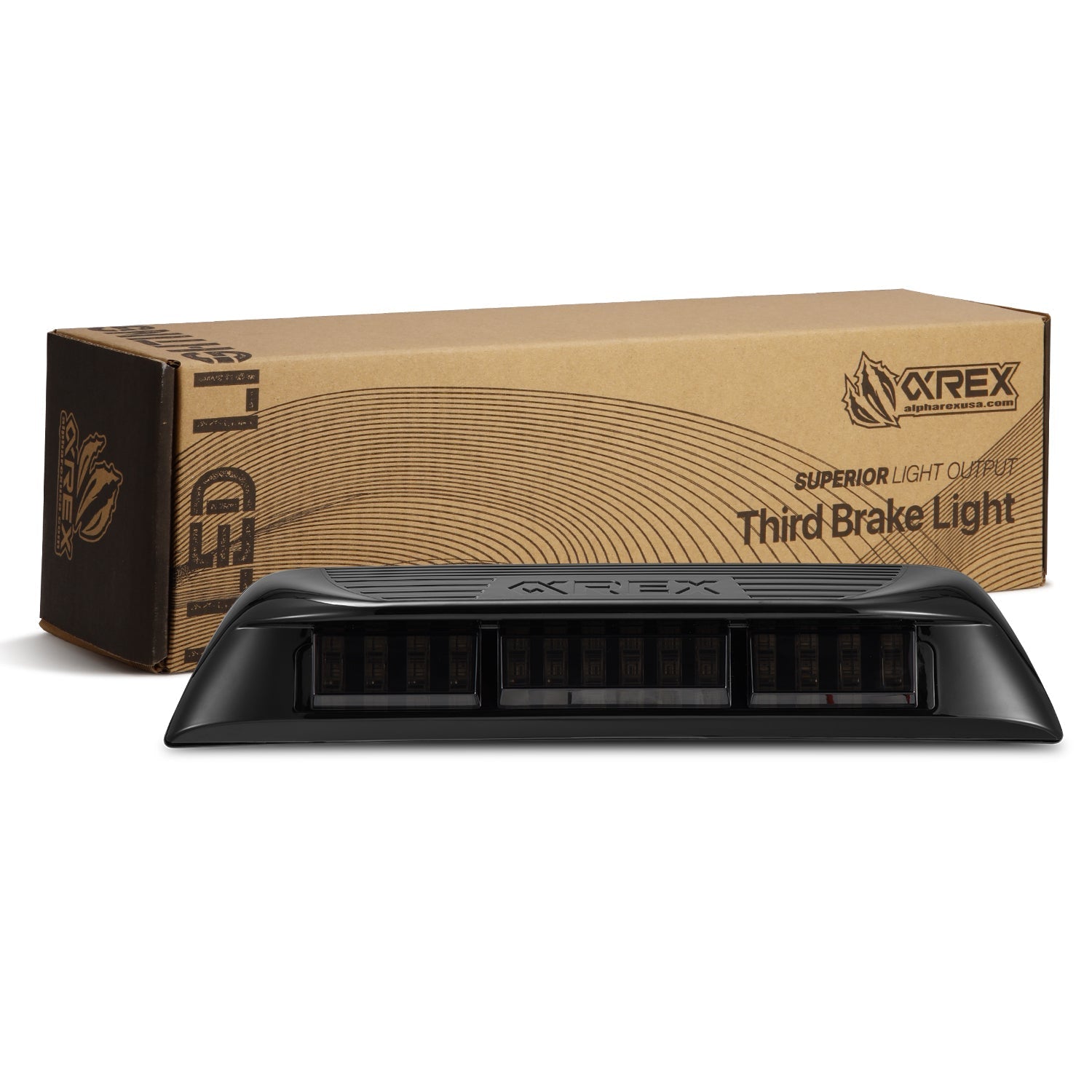 AlphaRex 220080 16-23 Toyota Tacoma LUXX-Series LED 3rd Brake Light Black Smoke