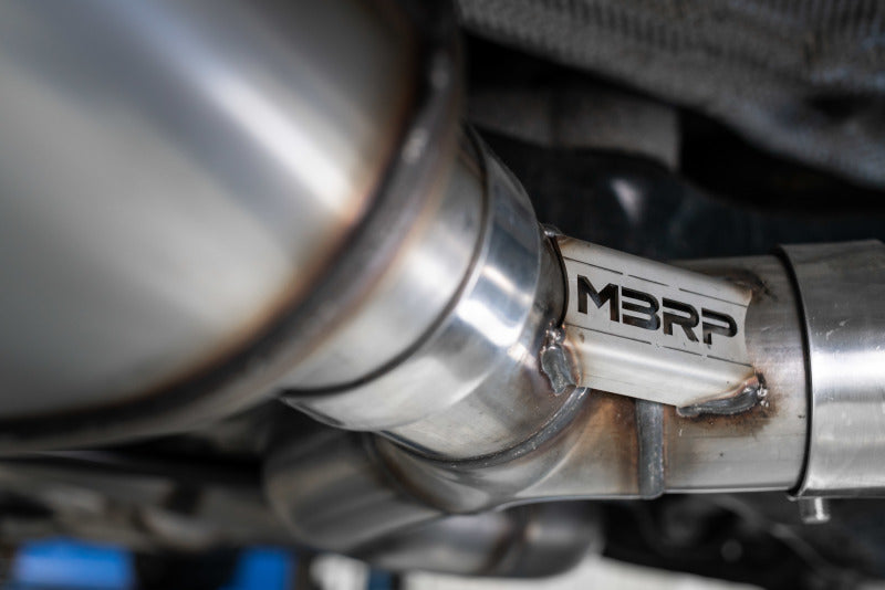 MBRP S46013CF 15-18 Audi S3 SS 3in Quad Split Rear Exit w/ Carbon Fiber Tips - T304 - #S46013CF