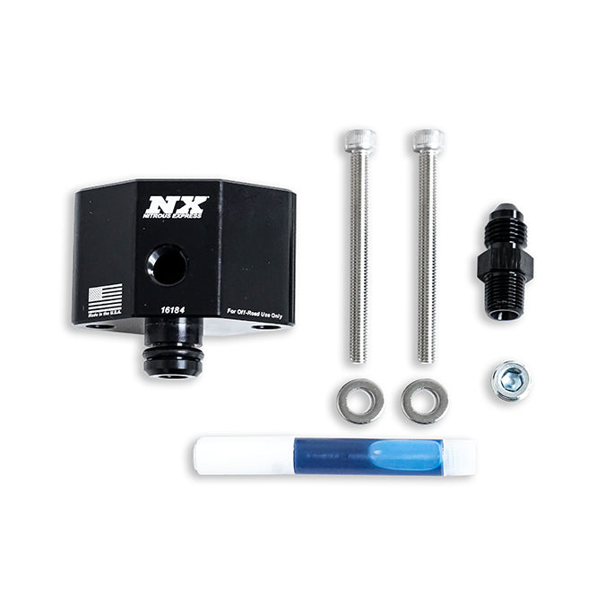 Nitrous Express Billet Fuel Rail Adapter for 2005+ Ford 4.6L/5.4L 3V 16184