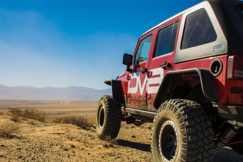 DV8 Offroad 07-18 Jeep Wrangler JK Front & Rear Flat Tube Fenders - #FENDB-02