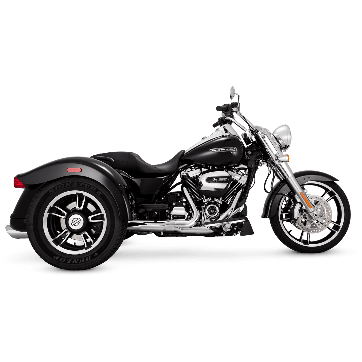 Vance & Hines 16796 Twin Slash Slip-Ons Chrome for 2017-2025 Harley-Davidson Touring/Trike