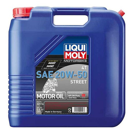 LIQUI MOLY 20L Motorbike 4T SAE 20W-50 Street (22116)