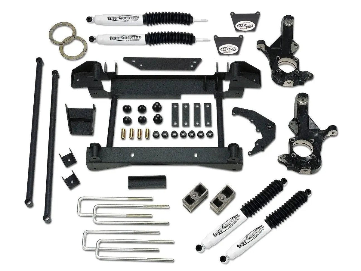 Tuff Country 16985KN 6in Lift Kit (1-Piece Sub Frame) SX8000 for 2001-2010 Silverado 2500HD 4WD
