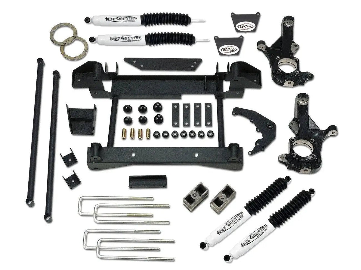 Tuff Country 16990KN 6in Lift Kit (1-Piece Sub Frame) SX8000 for 2001-2006 Silverado 3500 4WD