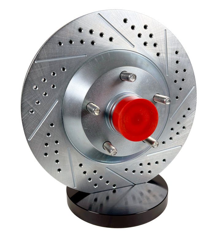 Baer Brakes Wilwood Mustang II Pro Spindles 13in Pro Front SDZ Brake Kit - Red — 5x4.50 Bolt Pattern