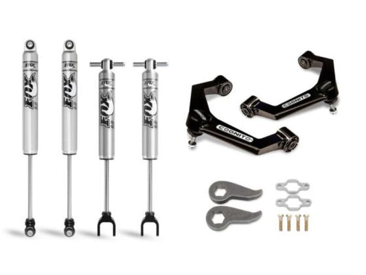 Cognito Motorsports 110-P0928 3-Inch Performance Leveling Kit with Fox PS 2.0 IFP Shocks for 2011-2019 Chevrolet Silverado / GMC Sierra 2500 HD / 3500 HD