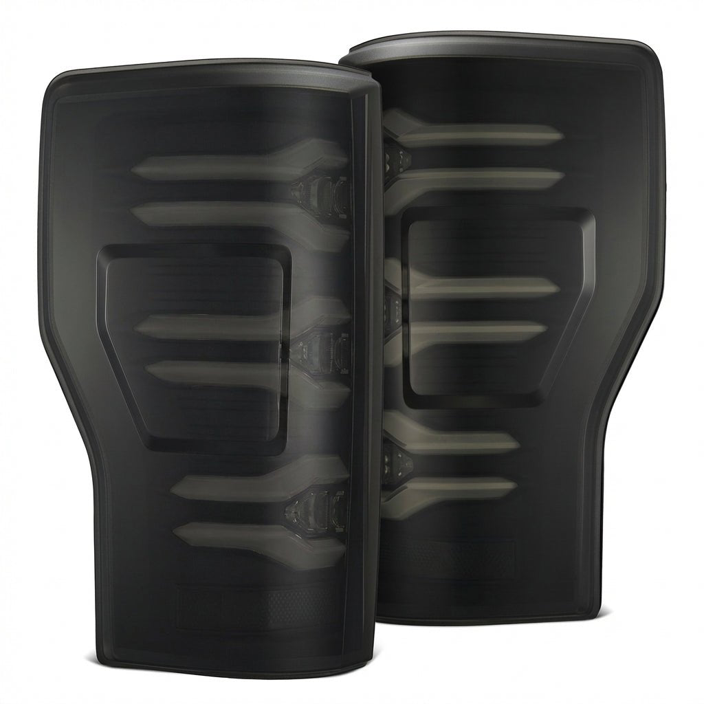 AlphaRex 659091 17-19 Ford F150/F250/F350 LUXX LED Taillights - Black
