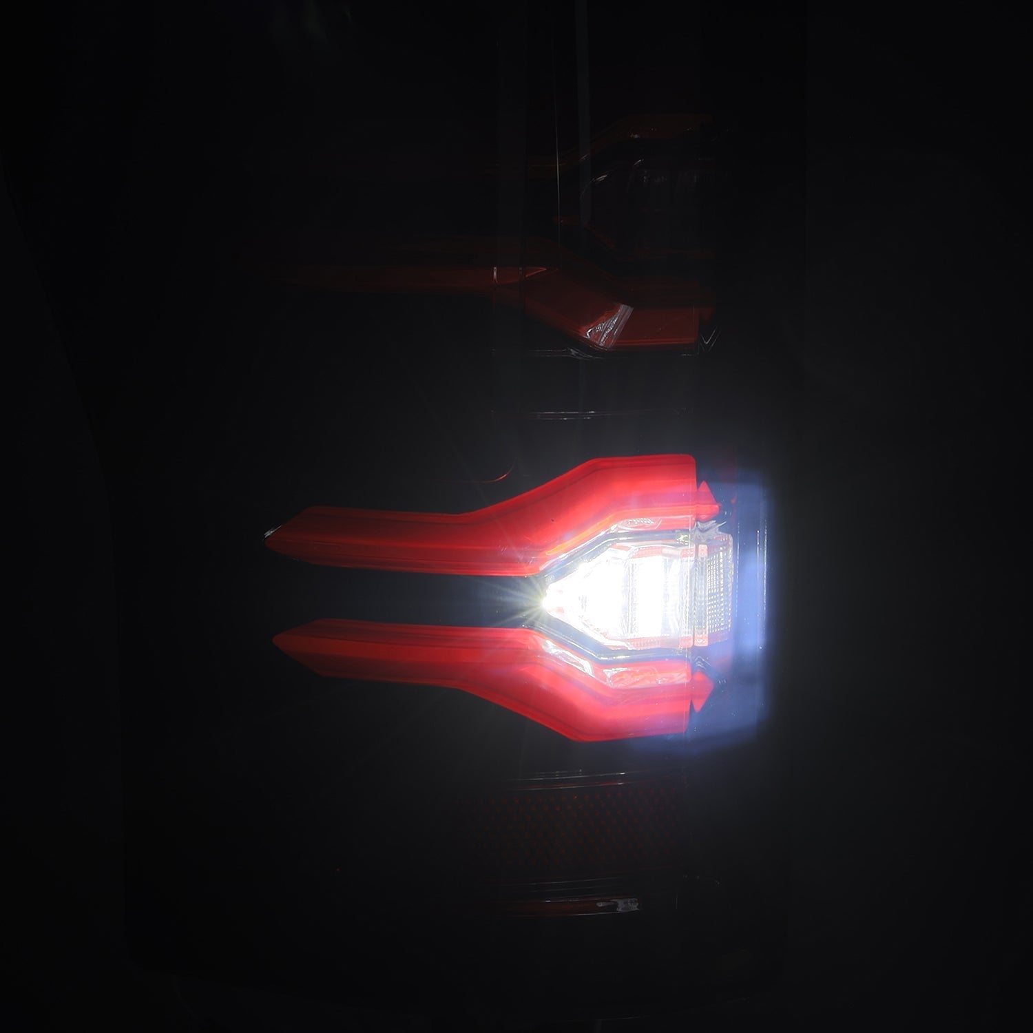 AlphaRex 659092 17-19 Ford F150/F250/F350 LUXX LED Taillights - Black-Red