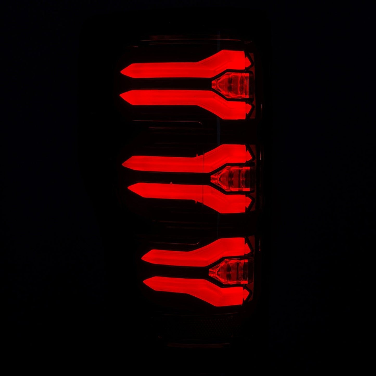 AlphaRex 659092 17-19 Ford F150/F250/F350 LUXX LED Taillights - Black-Red
