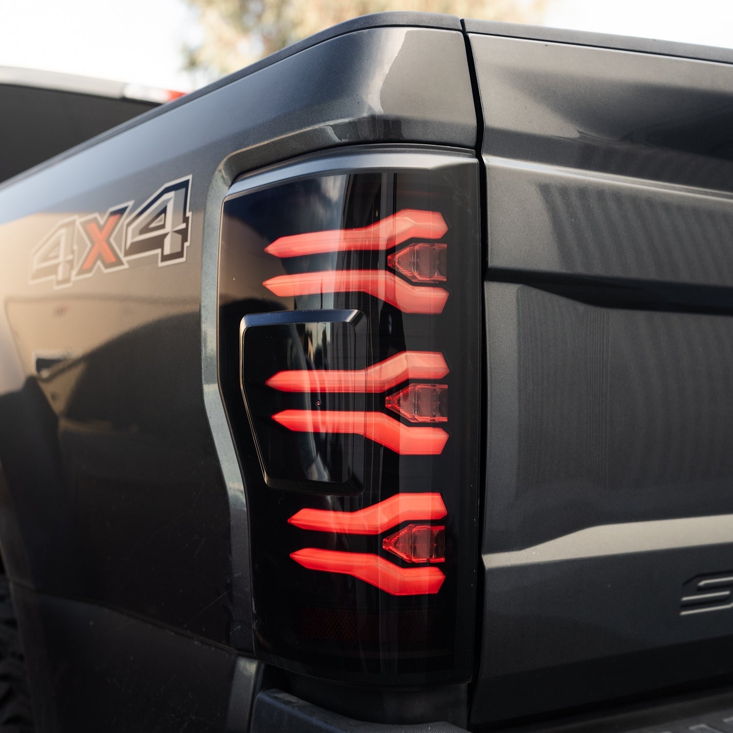 AlphaRex 659091 17-19 Ford F150/F250/F350 LUXX LED Taillights - Black