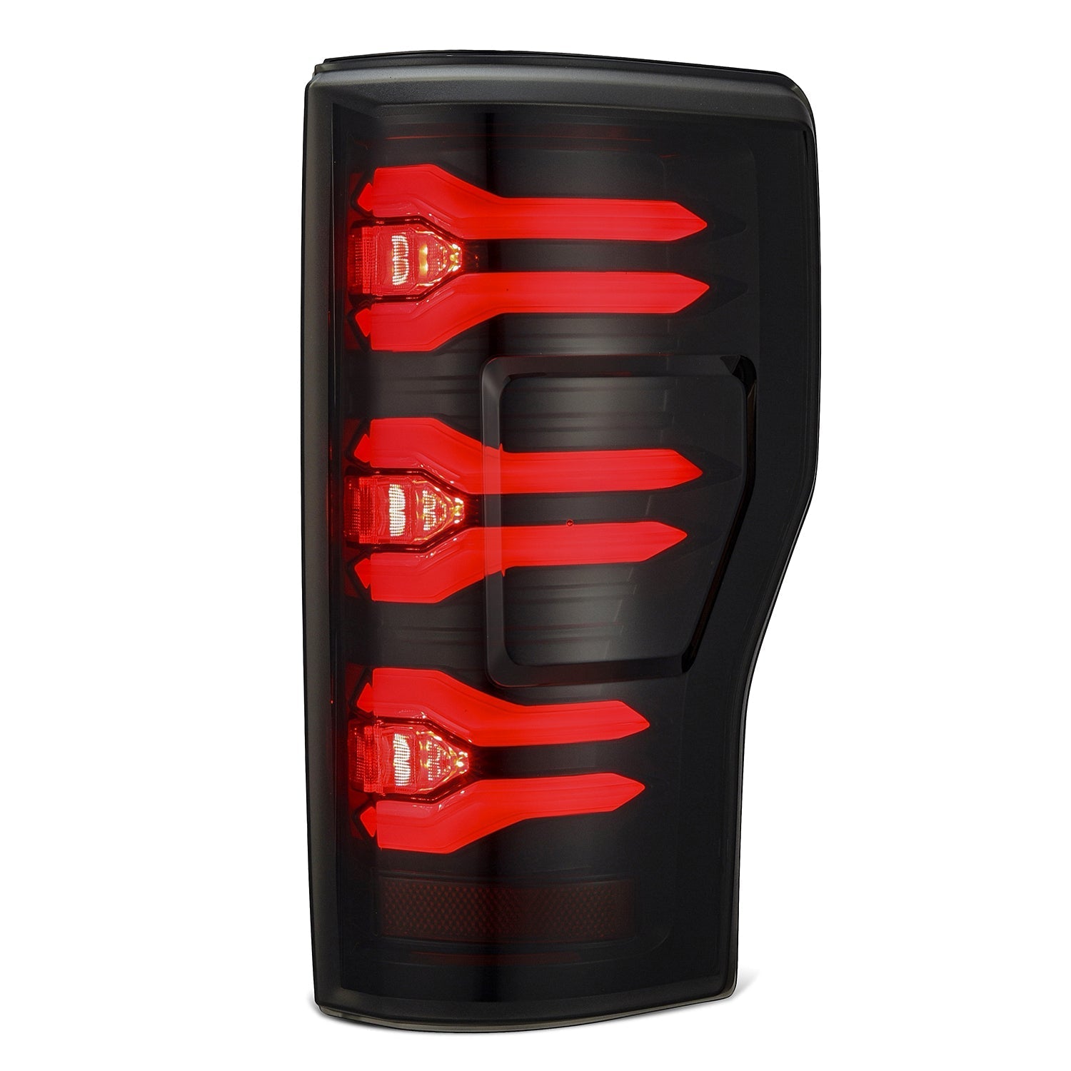 AlphaRex 659092 17-19 Ford F150/F250/F350 LUXX LED Taillights - Black-Red