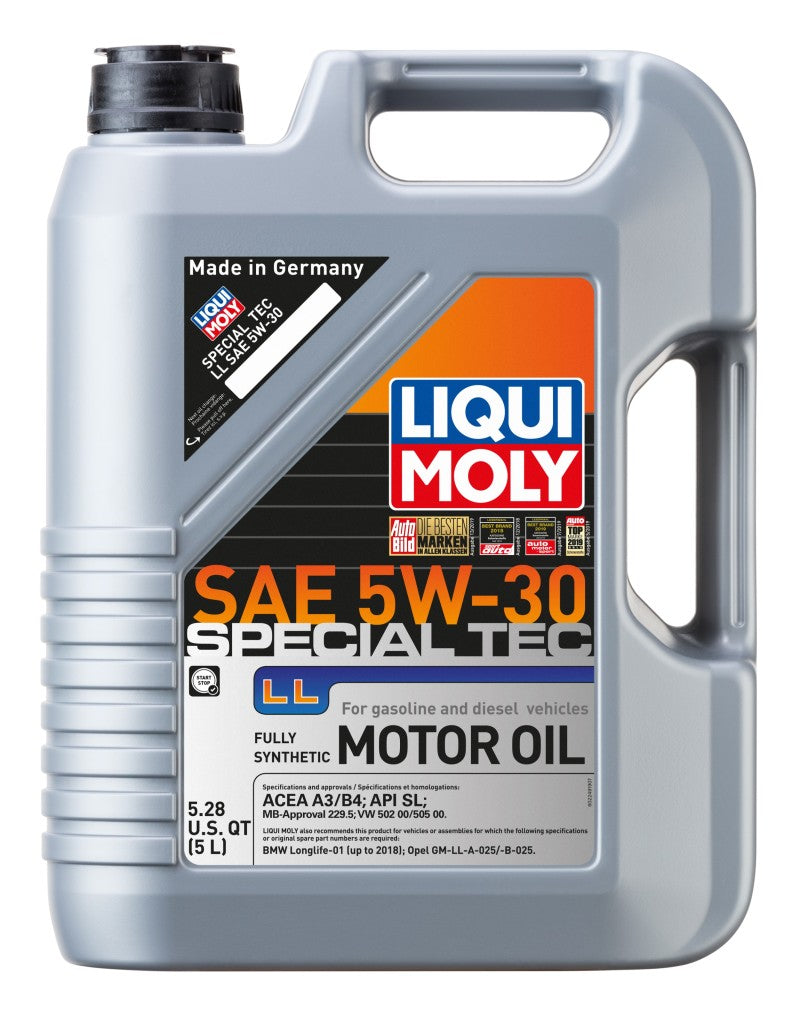 LIQUI MOLY 5L Special Tec LL Motor Oil SAE 5W-30 (2249) - Pack of 4