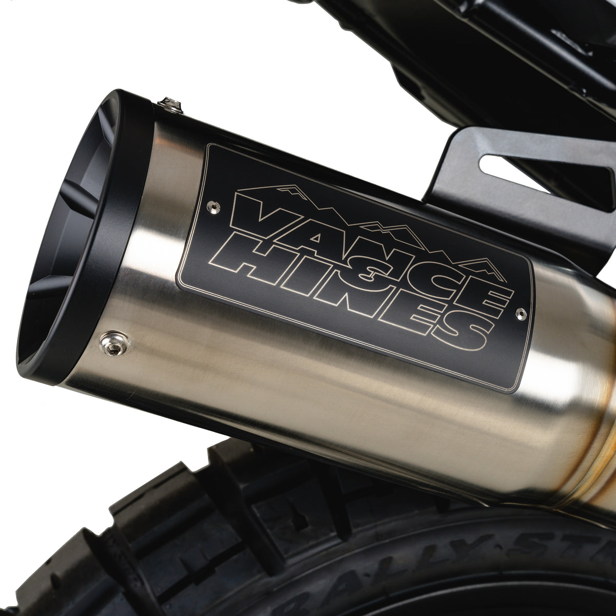 Vance & Hines 17415 Hi-Output 450 Slip-On Brushed for 2019-2023 KTM 790/890 Adventure