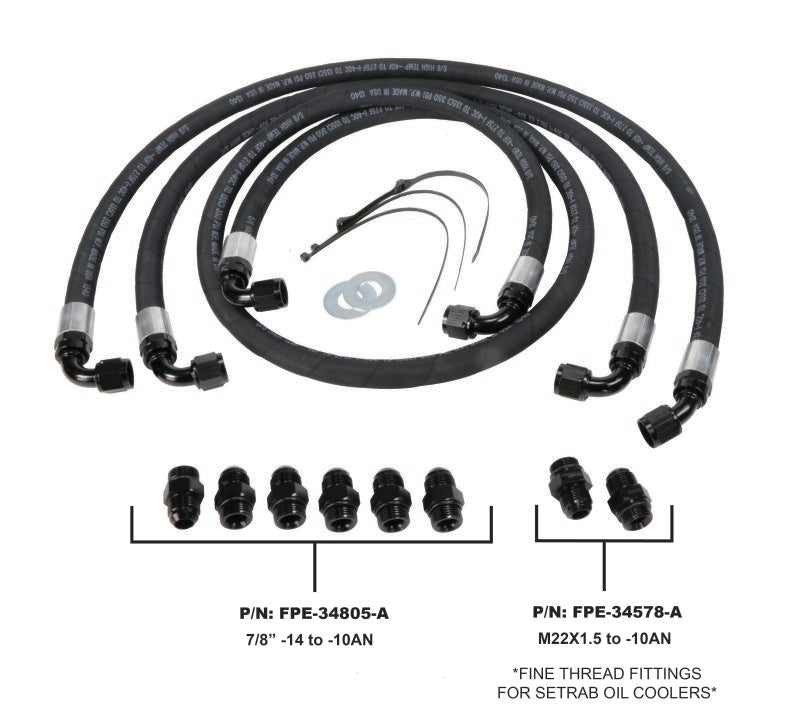 Fleece Performance FPE-TL-LBZ-LMM for 06-10 GM Duramax 6.6L LBZ/LMM Allison Transmission Cooler Lines
