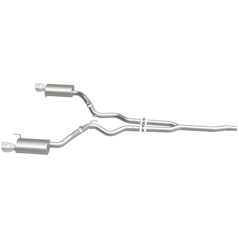 MagnaFlow 19097 Cat Back, SS, 2.5in, Street, Dual Split Polished 4.5in Tips 2015 Ford Mustang Ecoboost - #19097