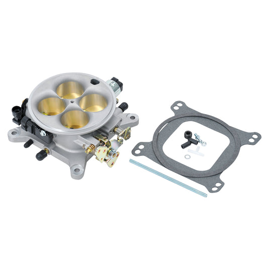 Edelbrock 4150 Throttle Body Victor EFI 4-Barrel 4150 Style Flange 1.75 in Bores Die Cast