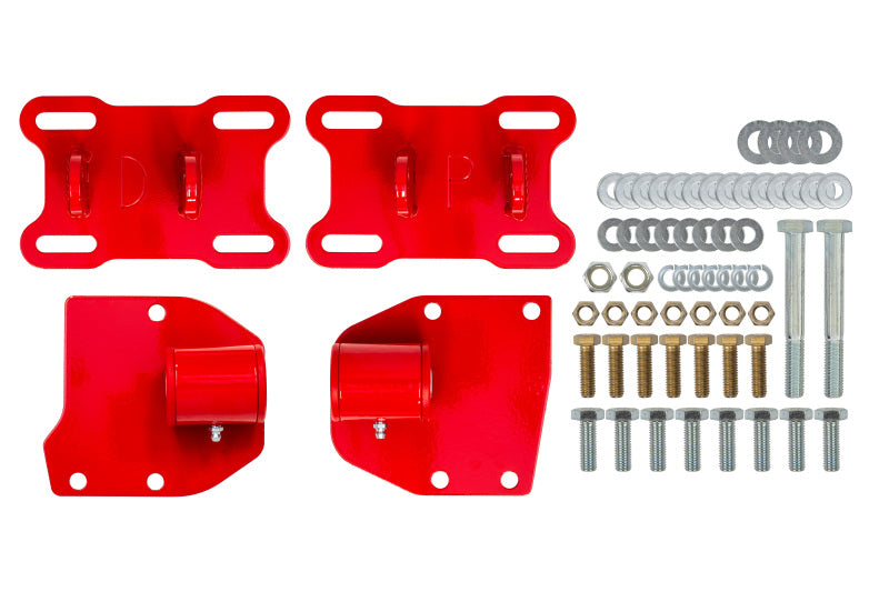 UMI Performance 4008-R LSX Motor Mounts Red for 1968-1972 GM A-Body