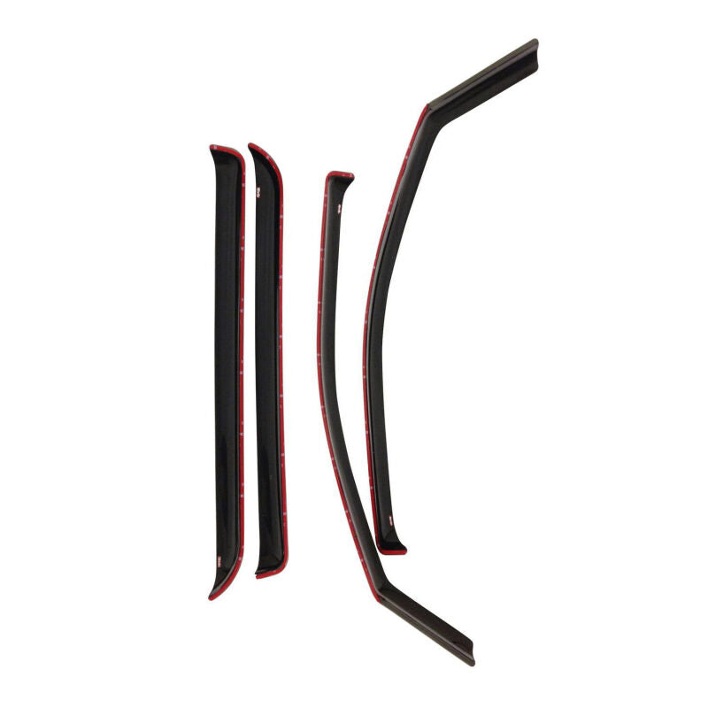 Westin 72-37479 In-Channel Wind Deflector 4-Piece for 1999-2016 Ford Super Duty Crew Cab Smoke