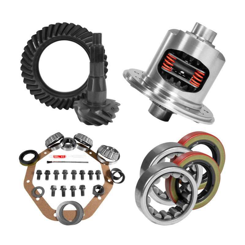 Yukon Gear & Axle YGK2075 9.25in CHY 3.91 Rear Ring & Pinion Install Kit 31 Spline Positraction 1.62in Axle Bearings