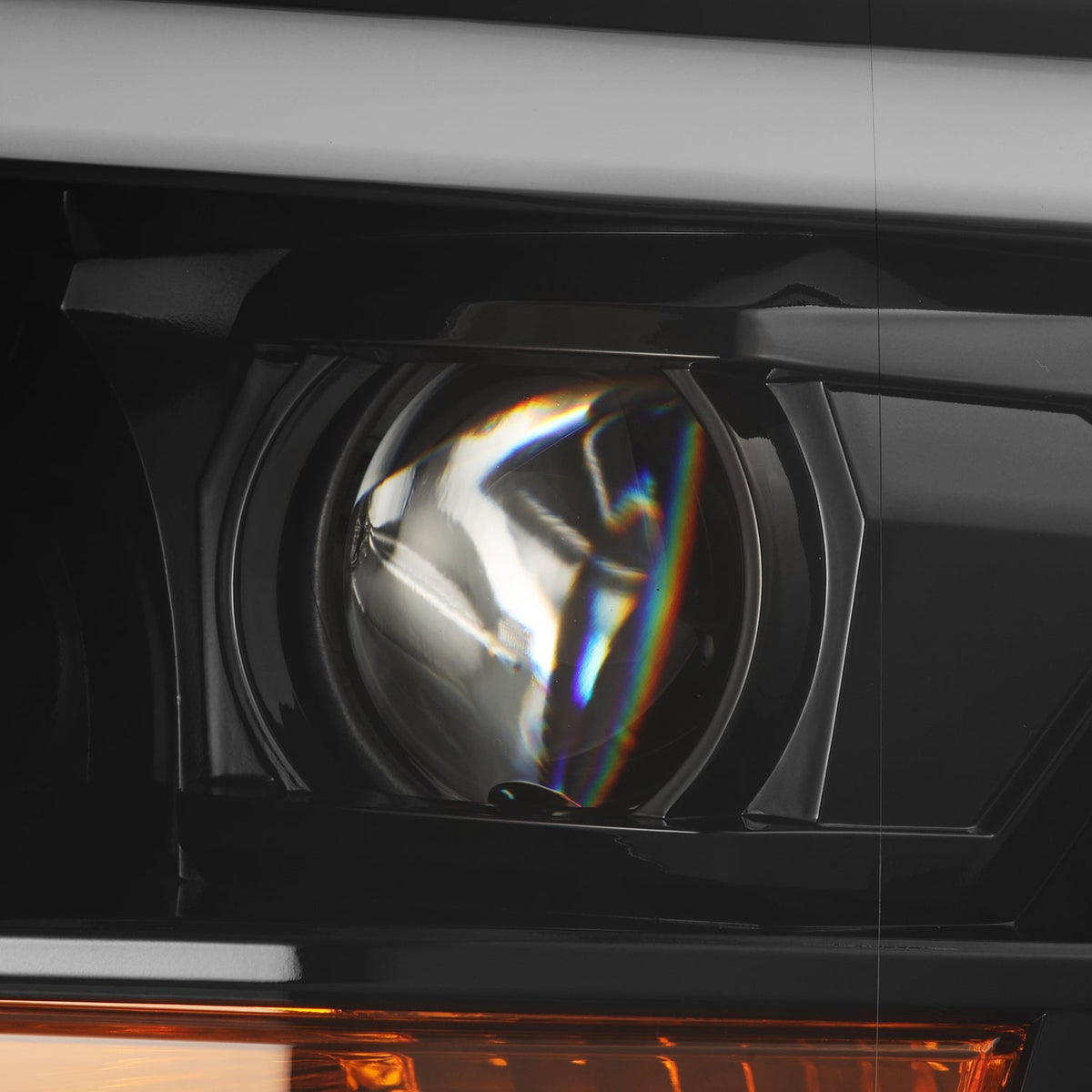 AlphaRex 880174 18-20 Ford F-150 LUXX LED Projector Headlights Plank Style Jet Black with Activation Light/Sequential Signal/DRL
