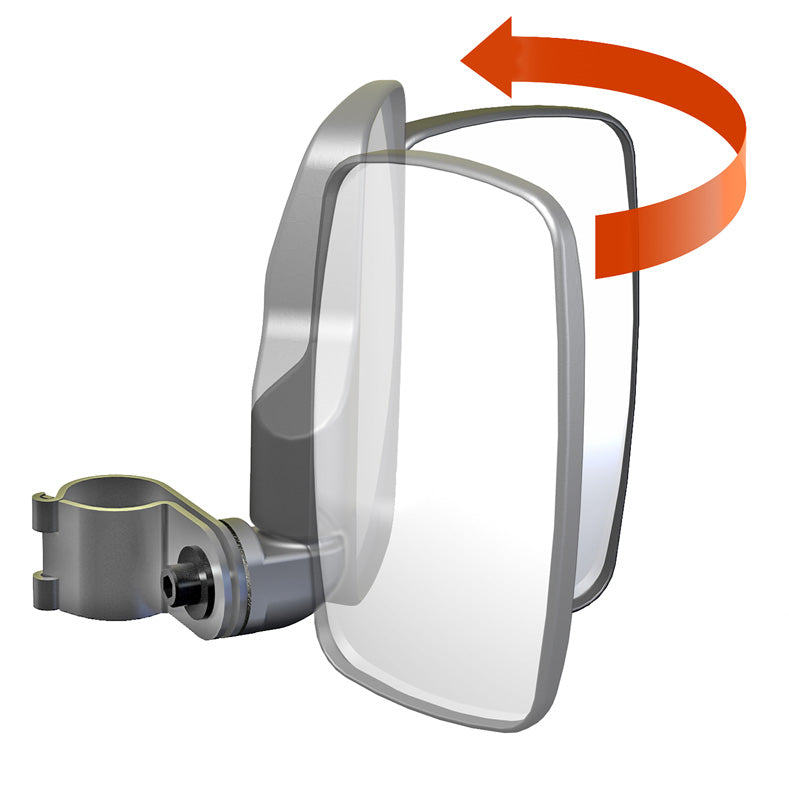 Seizmik 08+ Polaris/Kubota Breakaway Sideview Mirror - 1.5 in. Steel Clamp Pair 18081