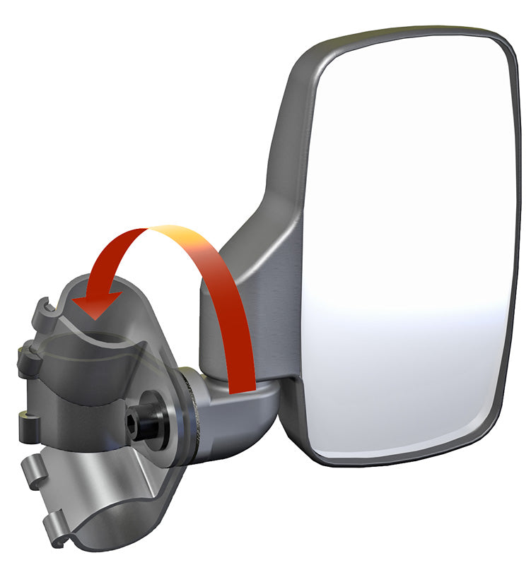 Seizmik 08+ Polaris/Kubota Breakaway Sideview Mirror - 1.5 in. Steel Clamp Pair 18081