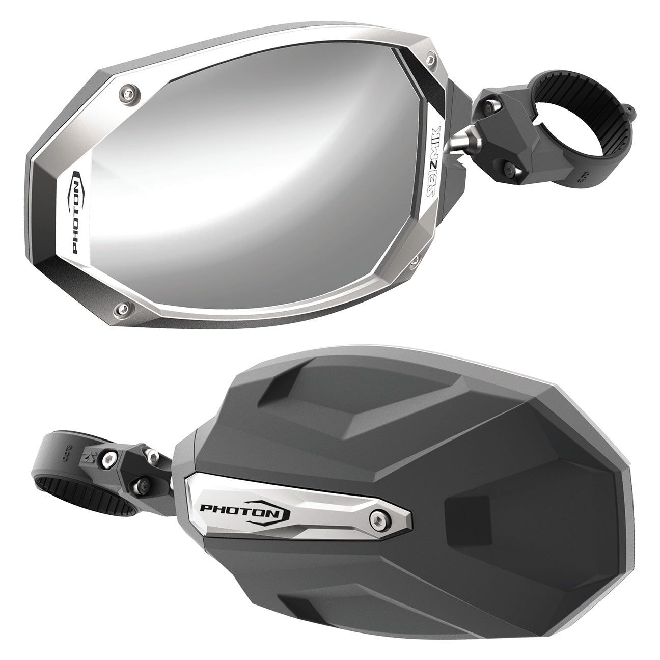 Seizmik 01+ A Cat/Hon/JD/Kaw/Pol/Yam Photon Sideview Mirror - 1.75 in. Clamp Pair 18107