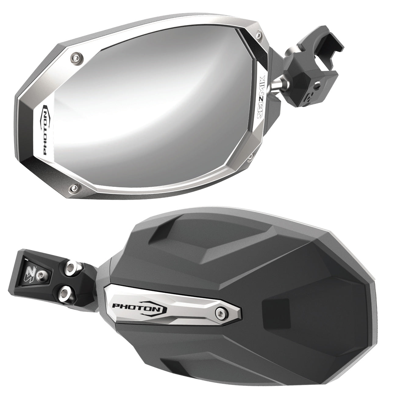 Seizmik 13+ Can/CFM/JD/Pol Photon Sideview Mirror - Pro-fit Clamp Pair 18109