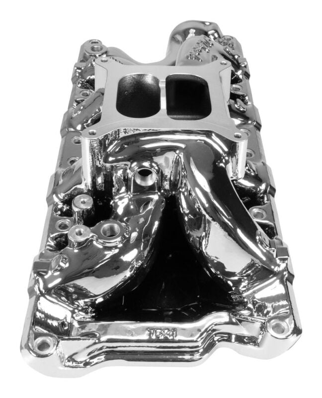 Edelbrock 7521-CP Ford Small-Block 289-302-347 RPM Air-Gap Intake Manifold - Chrome Plasma Finish
