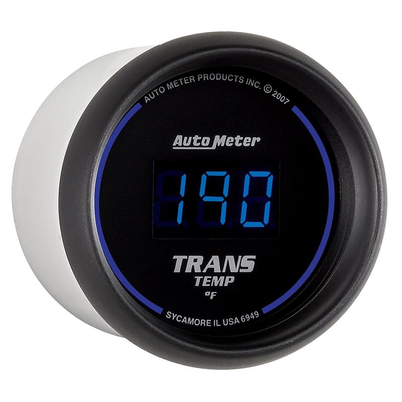 AutoMeter 6949 52.4mm Black Digital Transmission Temperature Gauge