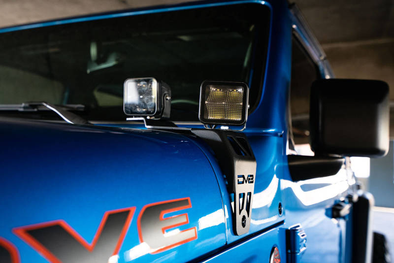 DV8 Offroad 20-22 Jeep JL 392/ Jeep JT Mojave Edition Dual Pod Light Mounts - #LBJL-06