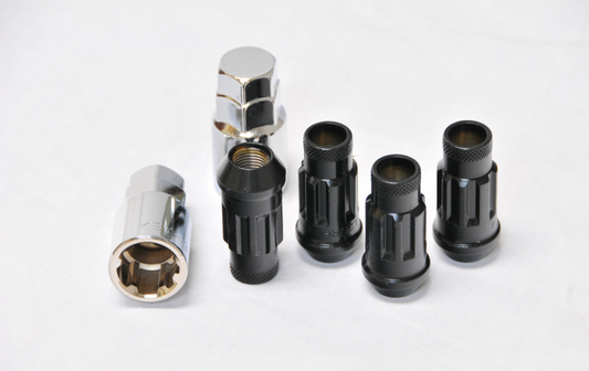 Wheel Mate 33005B Monster Open End Lug Nuts Black 1/2in-20 - Set of 4