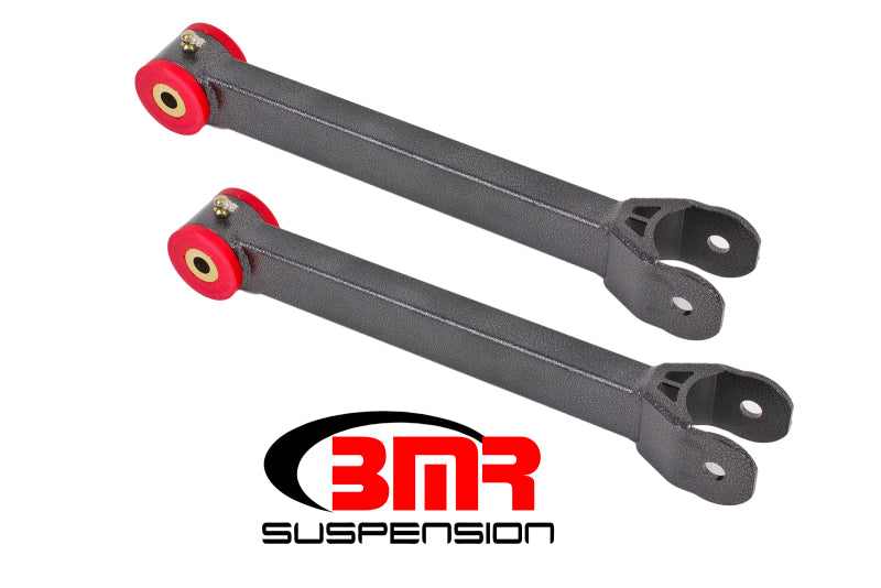 BMR 2016-2024 6th Gen Camaro Non-Adj. Lower Trailing Arms (Polyurethane) - Black Hammertone